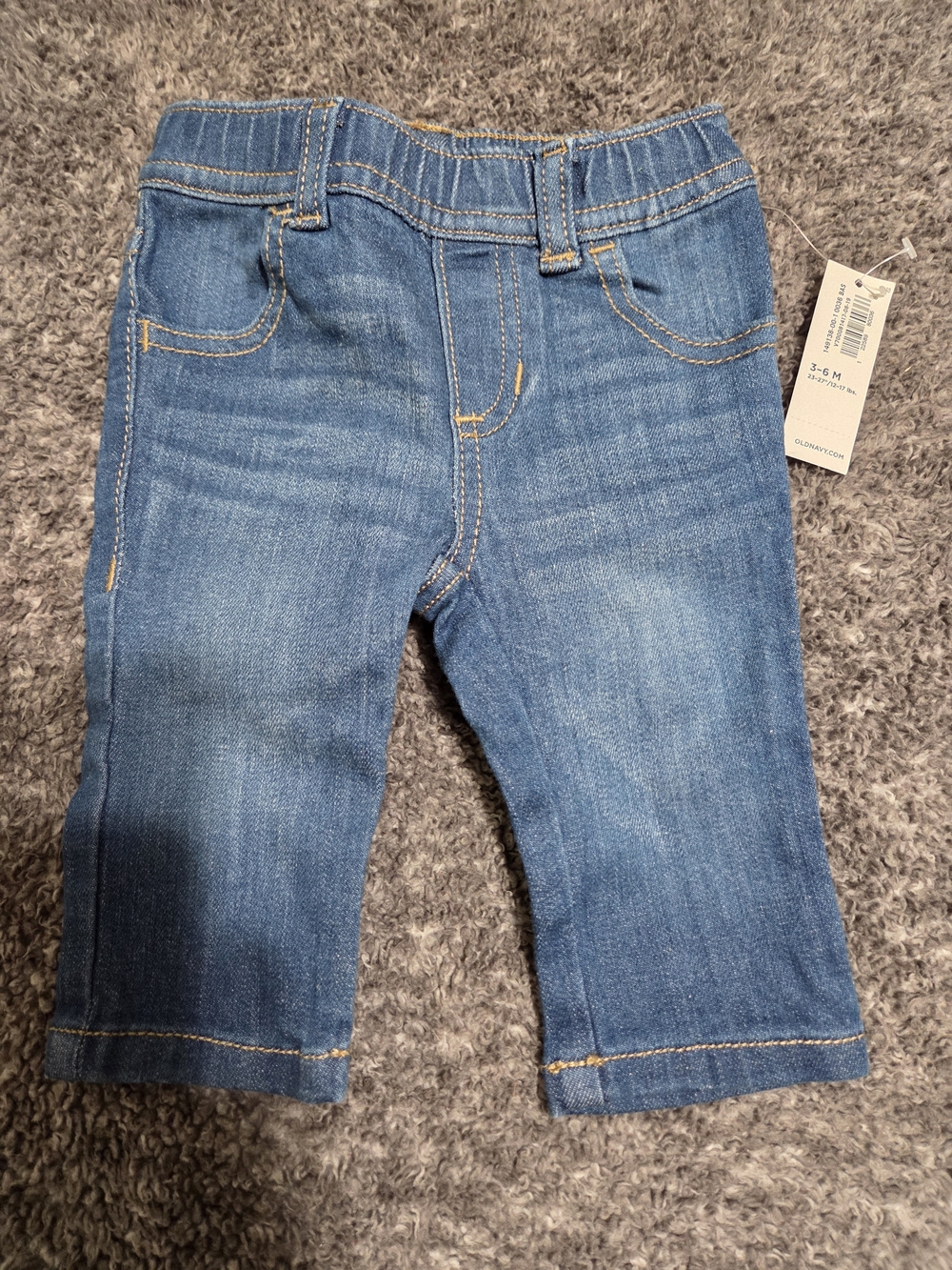 Old Navy Blue Denim Pull-On Jeans for Baby